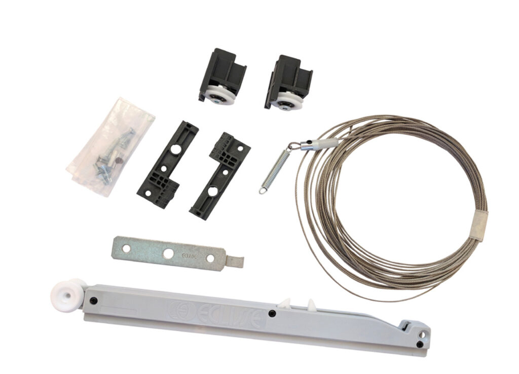 ECLISSE synchroonpakket t.b.v. simultaan openen en sluiten van dubbele deuren voor model Syntesis DD. Incl. softsloser.